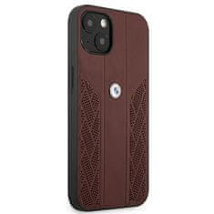 MobilPouzdra.cz Kryt BMW BMHCP13MRSPPR Apple iPhone 13 red hardcase Leather Curve Perforate