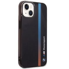 MobilPouzdra.cz Kryt BMW BMHCP14S22HVGV Apple iPhone 14 black IML Tricolor Stripe