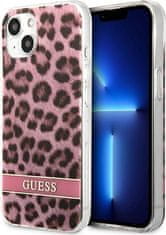 Guess Kryt Guess GUHCP13SHSLEOP Apple iPhone 13 mini pink hardcase Leopard