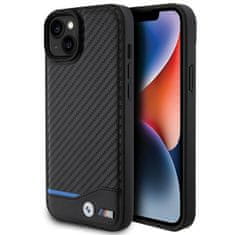 MobilPouzdra.cz Kryt BMW BMHCP15M22NBCK Apple iPhone 15 Plus / 14 Plus Leather Carbon black