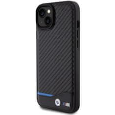 MobilPouzdra.cz Kryt BMW BMHCP15M22NBCK Apple iPhone 15 Plus / 14 Plus Leather Carbon black