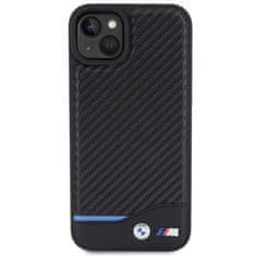 MobilPouzdra.cz Kryt BMW BMHCP15M22NBCK Apple iPhone 15 Plus / 14 Plus Leather Carbon black