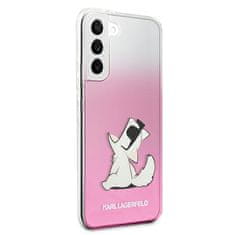 Karl Lagerfeld Kryt Karl Lagerfeld KLHCS22MCFNRCPI Samsung Galaxy S22+ Plus hardcase pink Choupette Eat