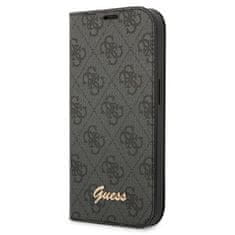 Guess Kryt Guess GUBKP14LHG4SHK Apple iPhone 14 Pro black book 4G Vintage Gold Logo