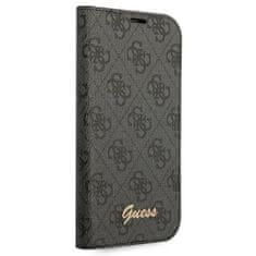 Guess Kryt Guess GUBKP14LHG4SHK Apple iPhone 14 Pro black book 4G Vintage Gold Logo