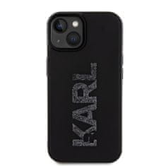 Karl Lagerfeld Kryt Karl Lagerfeld KLHCP15S3DMBKCK Apple iPhone 15 hardcase 3D Rubber Glitter Logo black