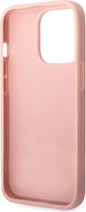 Guess Kryt Guess GUHCP14XHGGSHP Apple iPhone 14 Pro Max pink hard case Glitter Script