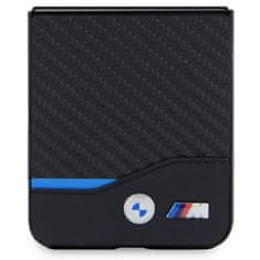 MobilPouzdra.cz Kryt BMW BMHCZF522NBCK Samsung Galaxy Z Flip5 Leather Carbon black