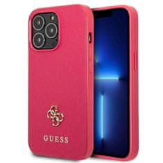 Guess Kryt Guess GUHCP13LPS4MF Apple iPhone 13 Pro pink hardcase Saffiano 4G Small Metal Logo