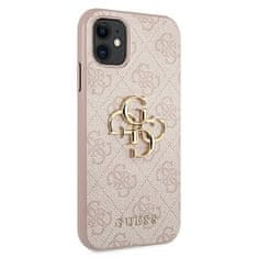 Guess Kryt Guess GUHCN614GMGPI Apple iPhone 11 pink hardcase 4G Big Metal Logo