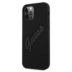 Guess Kryt Guess GUHCP12LLSVSBK Apple iPhone 12 Pro Max black hardcase Script Vintage