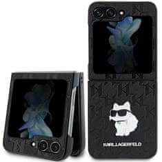 Karl Lagerfeld Kryt Karl Lagerfeld KLHCZF5SAPCHNPK Samsung Galaxy Z Flip5 hardcase Saffiano Monogram Choupette Pin black