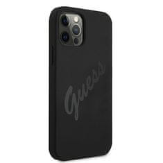 Guess Kryt Guess GUHCP12LLSVSBK Apple iPhone 12 Pro Max black hardcase Script Vintage