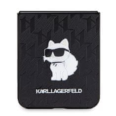 Karl Lagerfeld Kryt Karl Lagerfeld KLHCZF5SAPCHNPK Samsung Galaxy Z Flip5 hardcase Saffiano Monogram Choupette Pin black