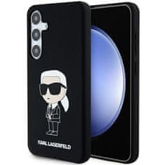 Karl Lagerfeld Kryt Karl Lagerfeld KLHCS24MSNIKBCK Samsung Galaxy S24+ Plus hardcase Silicone Ikonik black