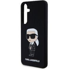 Karl Lagerfeld Kryt Karl Lagerfeld KLHCS24MSNIKBCK Samsung Galaxy S24+ Plus hardcase Silicone Ikonik black