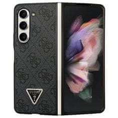 Guess Kryt Guess GUHCZFD5P4TDPK Samsung Galaxy Z Fold 5 hardcase Leather 4G Diamond Triangle black