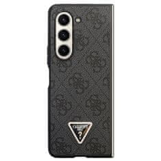 Guess Kryt Guess GUHCZFD5P4TDPK Samsung Galaxy Z Fold 5 hardcase Leather 4G Diamond Triangle black