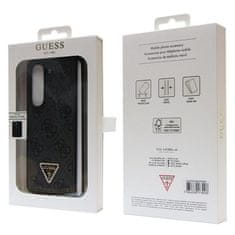 Guess Kryt Guess GUHCZFD5P4TDPK Samsung Galaxy Z Fold 5 hardcase Leather 4G Diamond Triangle black