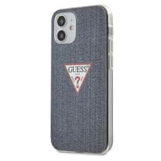 Guess Kryt Guess GUHCP12SPCUJULDB Apple iPhone 12 mini dark blue hardcase Jeans Collection