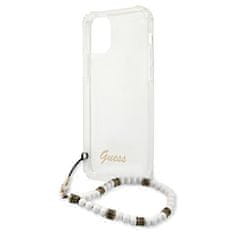 Guess Kryt Guess GUHCP12LKPSWH Apple iPhone 12 Pro Max Transparent hardcase White Pearl