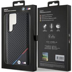 MobilPouzdra.cz Kryt BMW BMHMS24L23PUDTK Samsung Galaxy S24 Ultra hardcase Carbon Tricolor Line MagSafe black