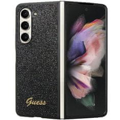 Guess Kryt Guess GUHCZFD5HGGSHK Samsung Galaxy Z Fold 5 hardcase Glitter Script black