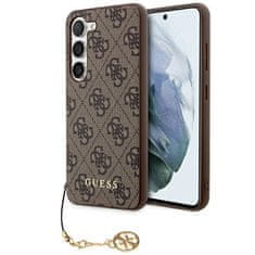 Guess Kryt Guess GUHCSA35GF4GBR Samsung Galaxy A35 hardcase 4G Charms Collection brown