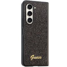 Guess Kryt Guess GUHCZFD5HGGSHK Samsung Galaxy Z Fold 5 hardcase Glitter Script black