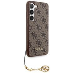 Guess Kryt Guess GUHCSA35GF4GBR Samsung Galaxy A35 hardcase 4G Charms Collection brown