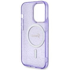 Guess Kryt Guess GUHMP14XHCMCGU Apple iPhone 14 Pro Max purple hardcase Glitter Gold MagSafe