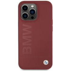 MobilPouzdra.cz Kryt BMW BMHMP15XSLBLRE Apple iPhone 15 Pro Max hardcase Silicone Big Logo MagSafe red