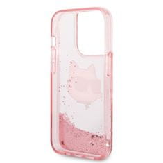 Karl Lagerfeld Kryt Karl Lagerfeld KLHCP14XLNCHCP Apple iPhone 14 Pro Max pink hardcase Glitter Choupette Head