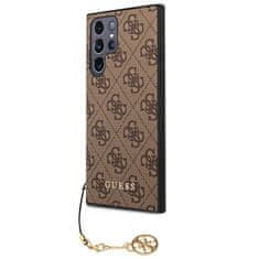 Guess Kryt Guess GUHCS23LGF4GBR Samsung Galaxy S23 Ultra brown hardcase 4G Charms Collection