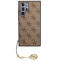 Guess Kryt Guess GUHCS23LGF4GBR Samsung Galaxy S23 Ultra brown hardcase 4G Charms Collection