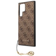 Guess Kryt Guess GUHCS23LGF4GBR Samsung Galaxy S23 Ultra brown hardcase 4G Charms Collection