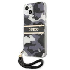 Guess Kryt Guess GUHCP13SKCABBK Apple iPhone 13 mini black hardcase Camo Strap Collection