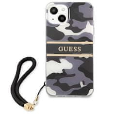 Guess Kryt Guess GUHCP13SKCABBK Apple iPhone 13 mini black hardcase Camo Strap Collection