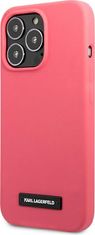 Karl Lagerfeld Kryt Karl Lagerfeld KLHCP13XSLMP1PI Apple iPhone 13 Pro Max hardcase fuchsia Silicone Plaque