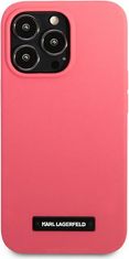 Karl Lagerfeld Kryt Karl Lagerfeld KLHCP13XSLMP1PI Apple iPhone 13 Pro Max hardcase fuchsia Silicone Plaque