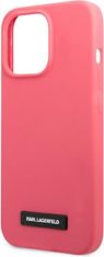 Karl Lagerfeld Kryt Karl Lagerfeld KLHCP13XSLMP1PI Apple iPhone 13 Pro Max hardcase fuchsia Silicone Plaque