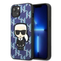 Karl Lagerfeld Kryt Karl Lagerfeld KLHCP13MPMNIKBL Apple iPhone 13 hardcase blue Monogram Ikonik Patch