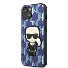 Karl Lagerfeld Kryt Karl Lagerfeld KLHCP13MPMNIKBL Apple iPhone 13 hardcase blue Monogram Ikonik Patch