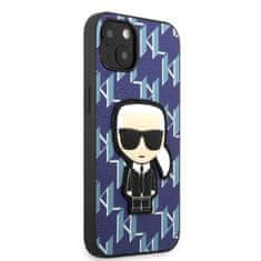 Karl Lagerfeld Kryt Karl Lagerfeld KLHCP13MPMNIKBL Apple iPhone 13 hardcase blue Monogram Ikonik Patch