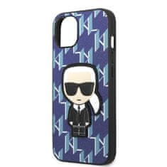 Karl Lagerfeld Kryt Karl Lagerfeld KLHCP13MPMNIKBL Apple iPhone 13 hardcase blue Monogram Ikonik Patch