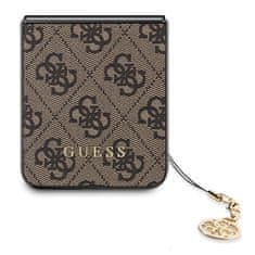 Guess Kryt Guess GUHCZF5GF4GBR Samsung Galaxy Z Flip 5 hardcase 4G Charms Collection brown