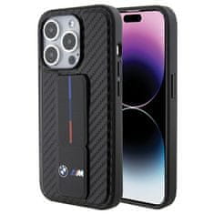 MobilPouzdra.cz Kryt BMW BMHCP15LGSPCCK Apple iPhone 15 Pro hardcase Grip Stand Smooth & Carbon black