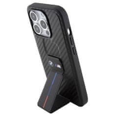 MobilPouzdra.cz Kryt BMW BMHCP15LGSPCCK Apple iPhone 15 Pro hardcase Grip Stand Smooth & Carbon black