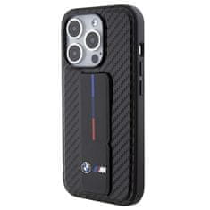 MobilPouzdra.cz Kryt BMW BMHCP15LGSPCCK Apple iPhone 15 Pro hardcase Grip Stand Smooth & Carbon black