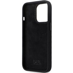 Karl Lagerfeld Kryt Karl Lagerfeld KLHCP14LSMHKNPK iPhone 14 Pro Silicone Ikonik Metal Pin black